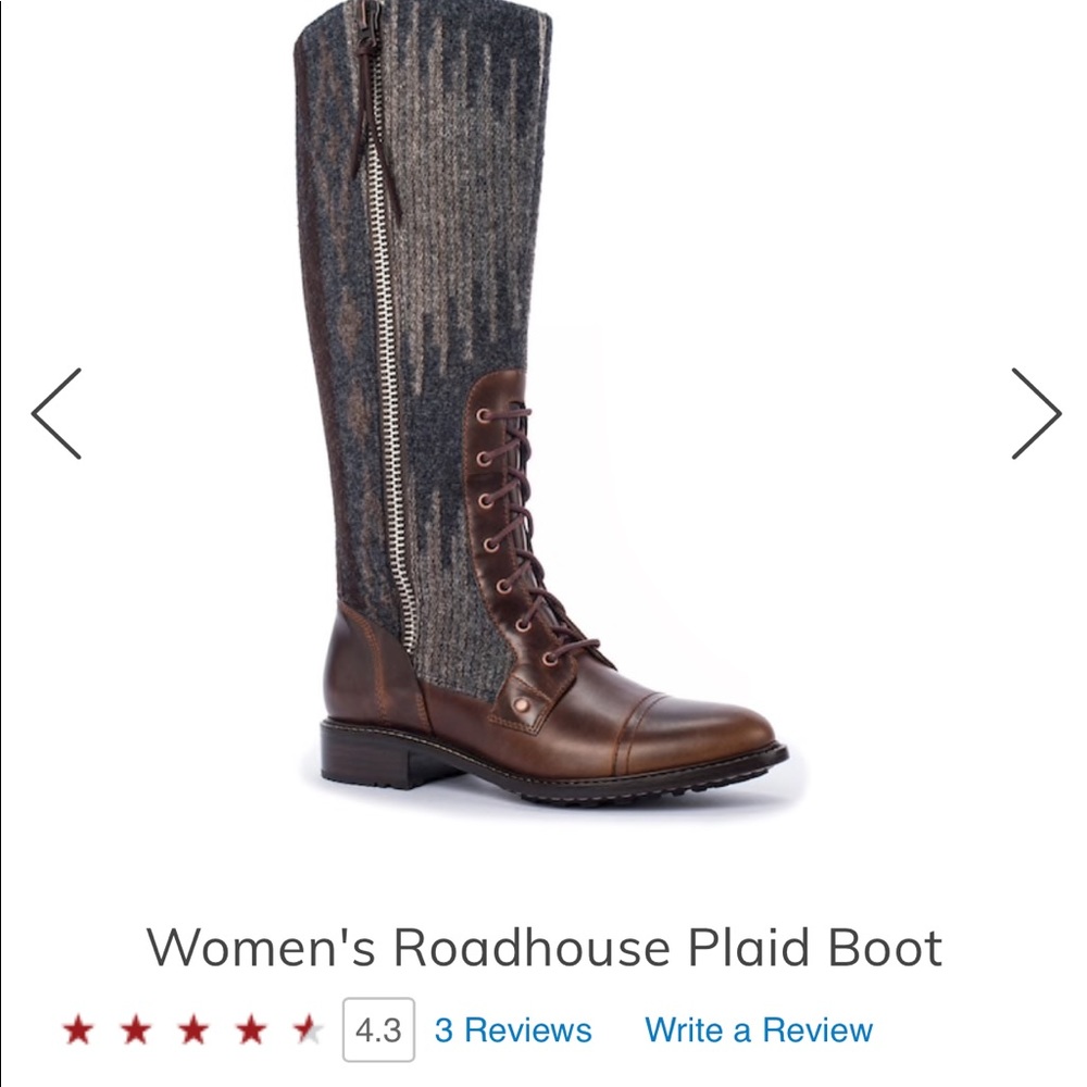 NWOT Women's Roadhouse Plaid Boot by Woolrich